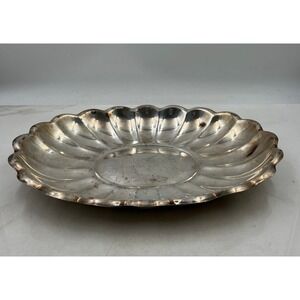 Reed & Barton Silver Plated Scalloped Edge Serving Dish 110